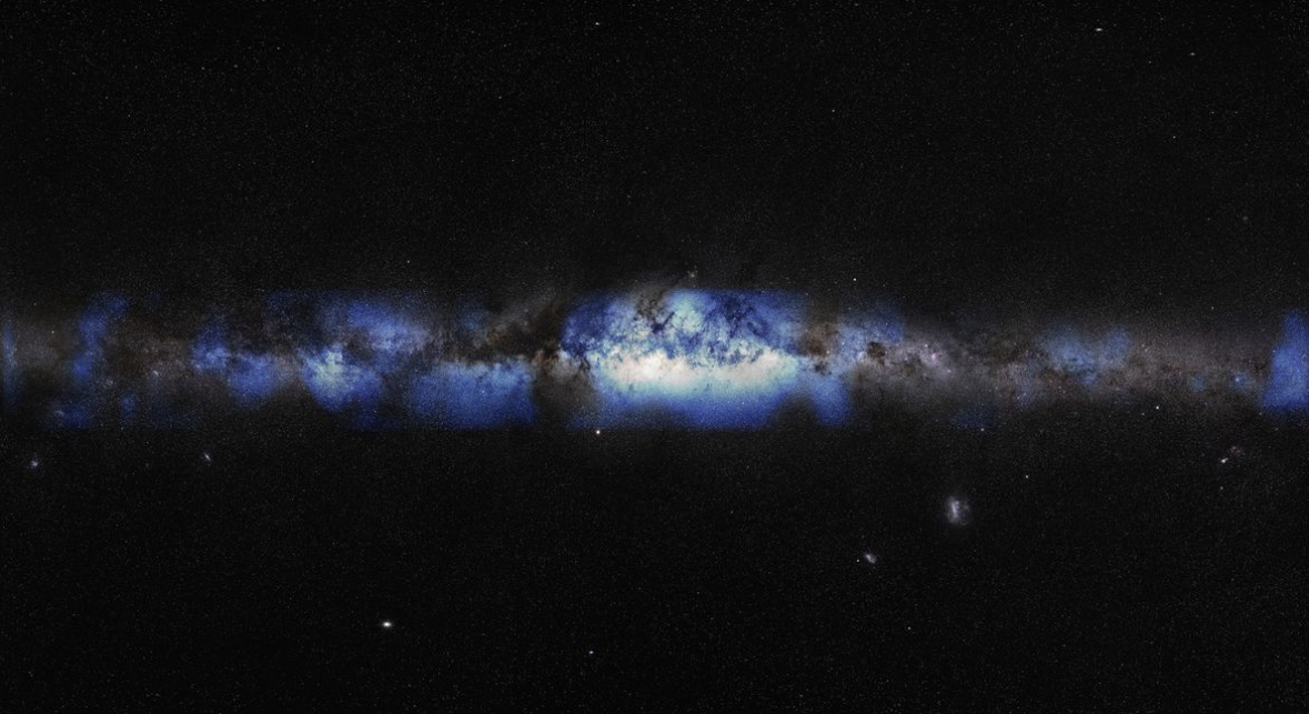 Photo of the  first-of-its-kind neutrino-based image of the Milky Way Galaxy uses particles of matter instead of the usual electromagnetic energy discovered by Drexel physicists